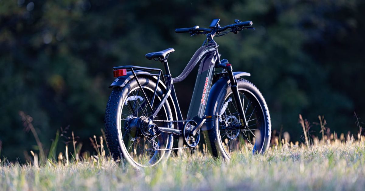 Fat tire ebike on rugged terrain.